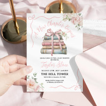 新しいチャプターが赤ちゃんシャワー招待状