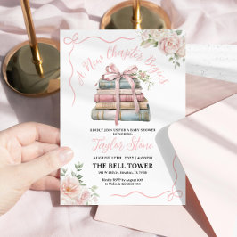 新しいチャプターが赤ちゃんシャワー招待状 招待状