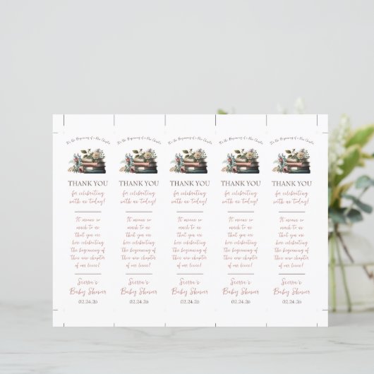 新しいチャプターのブックマークの始まり (スタンド正面)