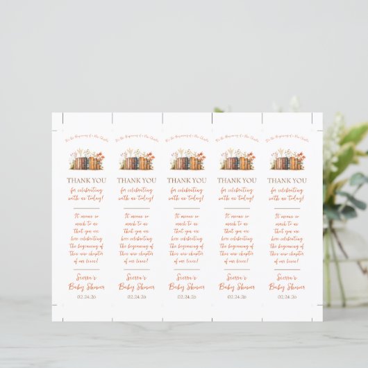 新しいチャプターのブックマークの始まり (スタンド正面)