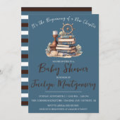 新しいチャプターの赤ちゃんシャワーの始まり 招待状 (正面/裏面)