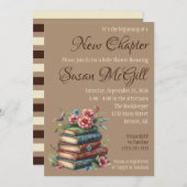新しいチャプターの赤ちゃんシャワーの始まり 招待状 (正面/裏面)