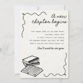 新しいチャプターの赤ちゃんシャワー 招待状 (正面)