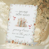 新しいチャプターキスの数を推測するブライダルシャワー 台座サイン