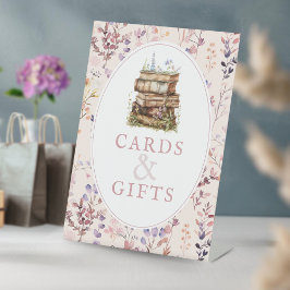 新しいチャプターシャワーワイルドフラワーカード&ギフト 台座サイン