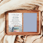 新しいチャプターストーリーブッククラシックベビーシャワー 招待状