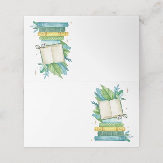 新しいチャプターストーリーブックフードテント座席表 プレイスカード (外部開封)