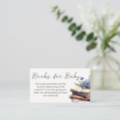 新しいチャプターストーリーブックベビーシャワー予約リクエスト エンクロージャーカード (スタンド正面)