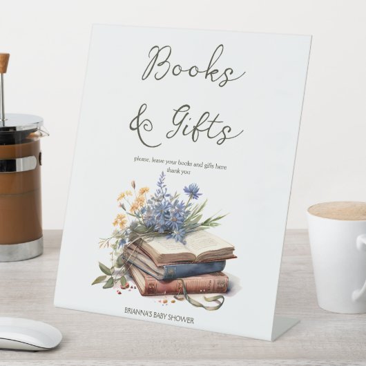 新しいチャプターストーリー本の赤ちゃんシャワーのプレゼント 台座サイン (インサイチュ)