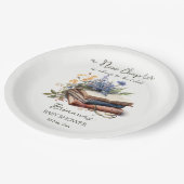 新しいチャプターストーリー本の赤ちゃんシャワー印刷 ペーパープレート (アングル)