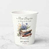 新しいチャプターストーリー本の赤ちゃんシャワー印刷 紙コップ (裏面)