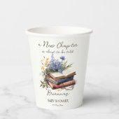 新しいチャプターストーリー本の赤ちゃんシャワー印刷 紙コップ (正面)