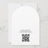 新しいチャプターストーリー本Qrコードブライダルシャワー 招待状 (裏面)