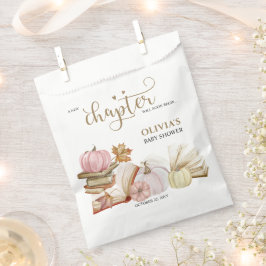 新しいチャプターテーマブルーパンプキンベビーシャワー フェイバーバッグ