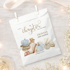新しいチャプターテーマブルーパンプキンベビーシャワー フェイバーバッグ