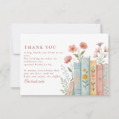 新しいチャプターパステルブックガーデン サンキューカード (正面)