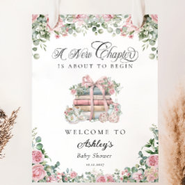 新しいチャプターピンクのフローラバウ赤ちゃんシャワーへようこそ ポスター