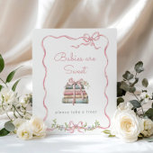 新しいチャプターピンクの弓ベビーは甘い ポスター