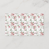 新しいチャプターピンクフローラキャンディーの数 エンクロージャーカード (裏面)