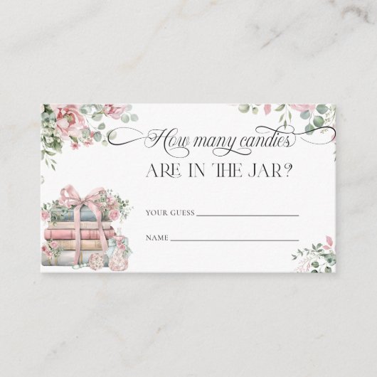 新しいチャプターピンクフローラキャンディーの数 エンクロージャーカード (正面)