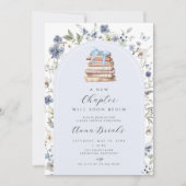 新しいチャプターフローラ男の子ベビーシャワー 招待状 (正面)