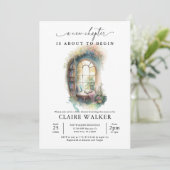 新しいチャプターブックをテーマにした赤ちゃんシャワー 招待状 (スタンド正面)