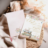 新しいチャプターブックス金ゴールドブライダルシャワーへの招待 招待状