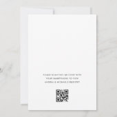 新しいチャプターブックテーマQRコードベビーシャワー 招待状 (裏面)