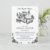 新しいチャプターブックブライダルシャワー招待状 招待状 (スタンド正面)