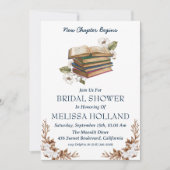 新しいチャプターブックブライダルシャワー招待状 招待状 (正面)