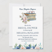 新しいチャプターブックブライダルシャワー招待状 招待状 (正面)