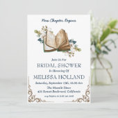 新しいチャプターブックブライダルシャワー招待状 招待状 (スタンド正面)