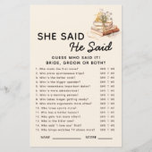 新しいチャプターブック彼は彼女はブライダルゲームを言った (正面)