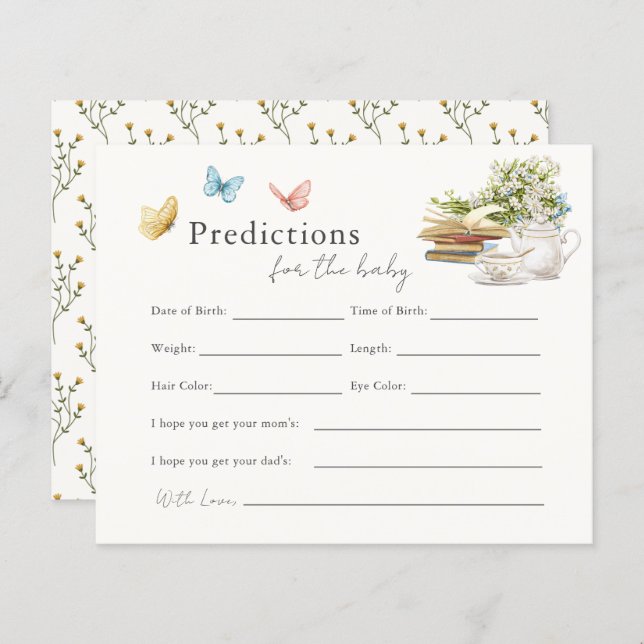 新しいチャプターブック茶のパーティーベビーの予測 (正面/裏面)