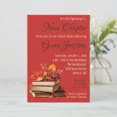 新しいチャプターブライダルシャワーの始まり 招待状 (スタンド正面)