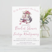 新しいチャプターブライダルシャワーの始まり 招待状 (スタンド正面)