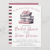 新しいチャプターブライダルシャワーの始まり 招待状 (正面/裏面)