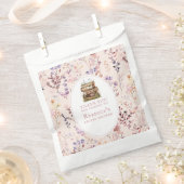 新しいチャプターブライダルシャワーの水色、ワイルドフラワー フェイバーバッグ (クリップ留めされた状態)