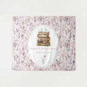 新しいチャプターブライダルシャワー野花の背景 タペストリー (正面(横))