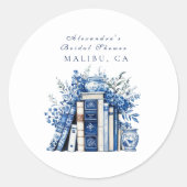 新しいチャプターブライダルシャワー ラウンドシール (正面)