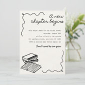 新しいチャプターブライダルシャワー 招待状 (スタンド正面)