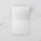 新しいチャプターブルーボウ赤ちゃんシャワー サンキューカード (内部)