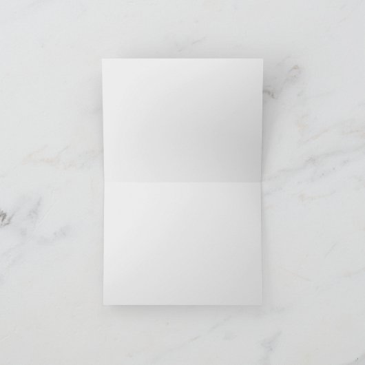 新しいチャプターブルーボウ赤ちゃんシャワー サンキューカード (内部)