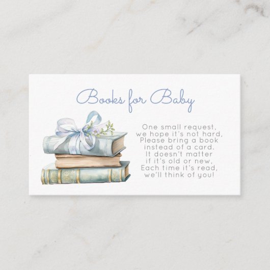 新しいチャプターベビー野草用のブルーボウ エンクロージャーカード (正面)