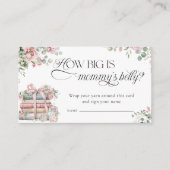 新しいチャプター弓フローラどのように大きいかママの腹 エンクロージャーカード (正面)