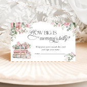 新しいチャプター弓フローラどのように大きいかママの腹 エンクロージャーカード