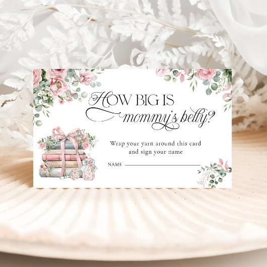 新しいチャプター弓フローラどのように大きいかママの腹 エンクロージャーカード