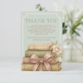 新しいチャプター待ち赤ちゃんシャワーフラットサンキューカード サンキューカード (スタンド正面)