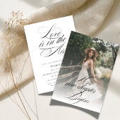 新しいチャプター愛は空気のブライダルシャワー写真 招待状