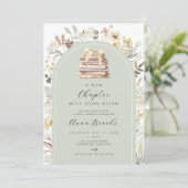 新しいチャプター男女兼用ベビーシャワー 招待状 (スタンド正面)